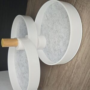 NWT The 2Bandits Tiered Catchall Tray - white with grey liner